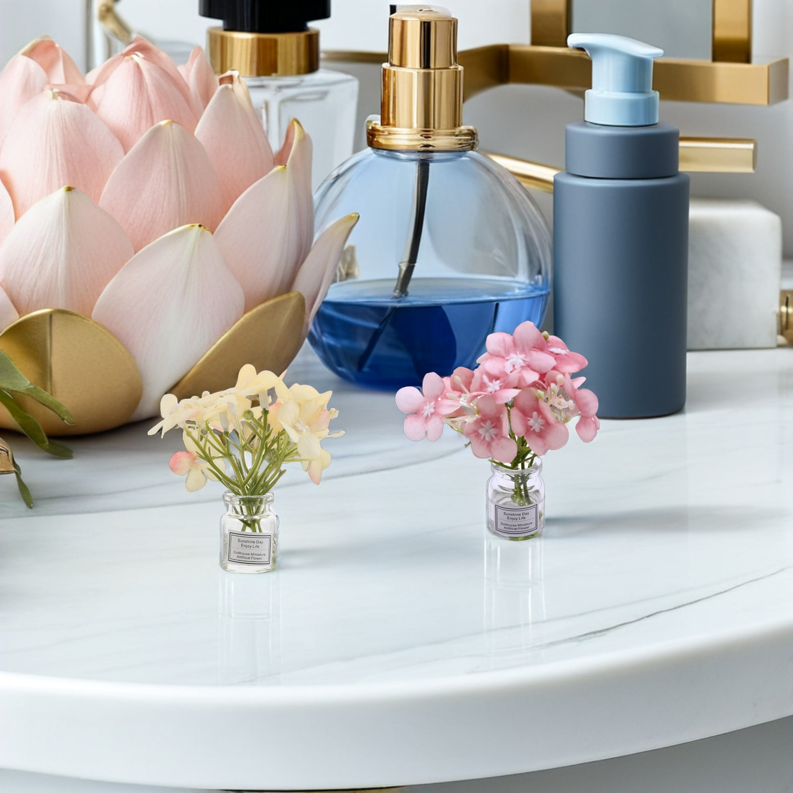 ชุดแจกันดอกไม้จิ๋ว 3 ชิ้น สำหร - Vase Decor บทวิจารณ์และราคา
