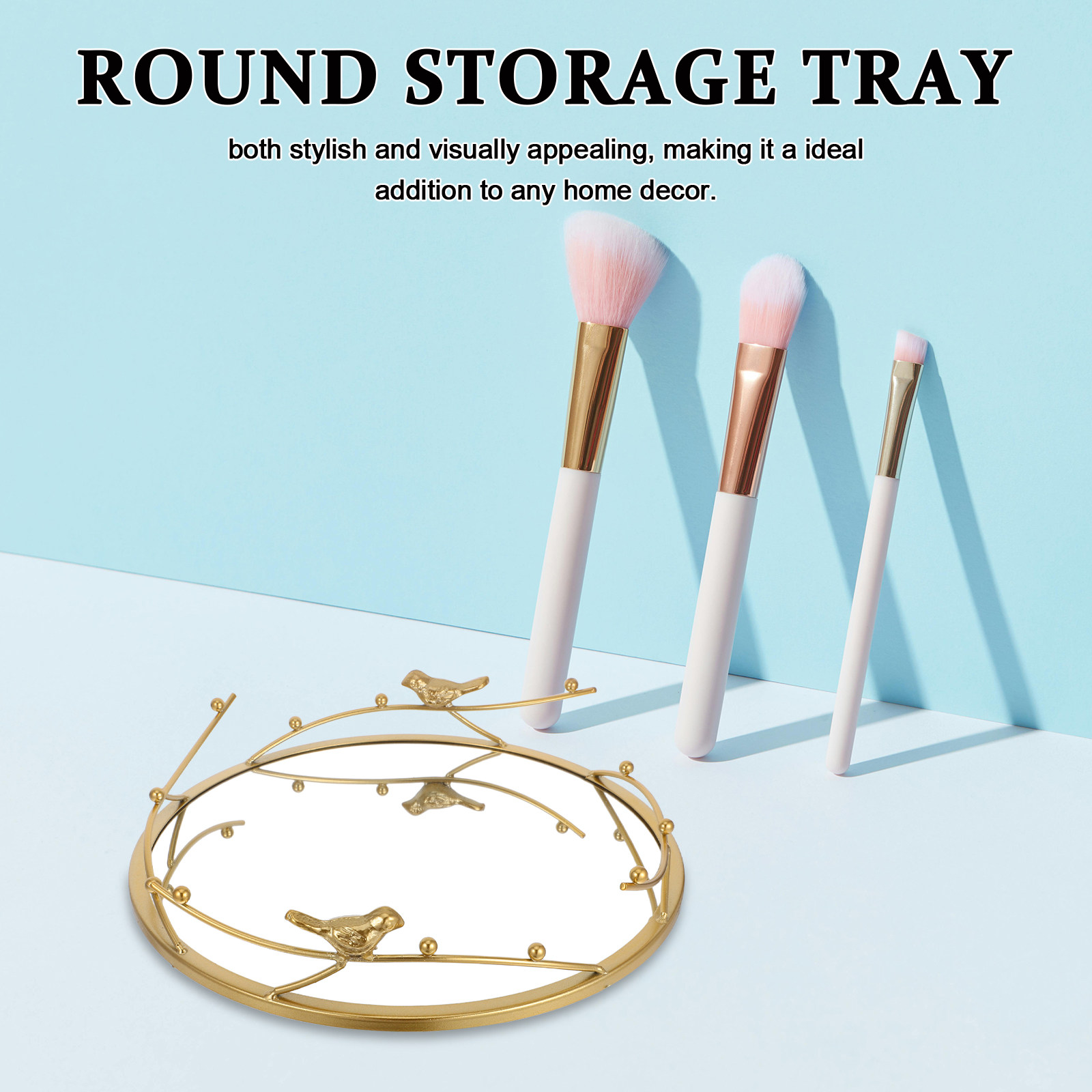 ถาดเครื่องประดับกระจกสีทอง ถาด - Decorative Mirror บทวิจารณ์และราคา