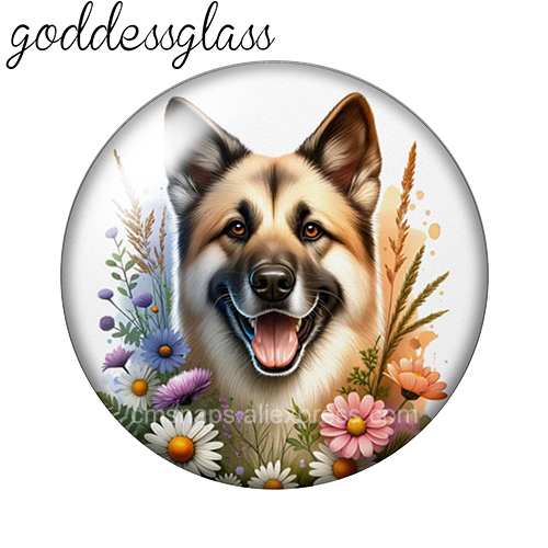 สุนัขน่ารักท่ามกลางดอกไม้ ชิปด - Vase Decor บทวิจารณ์และราคา