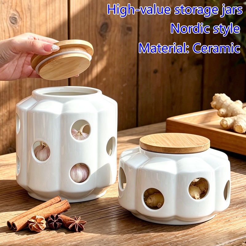 โหลเก็บของเซรามิกสไตล์นอร์ดิกใ - Candle Holder Decor บทวิจารณ์และราคา