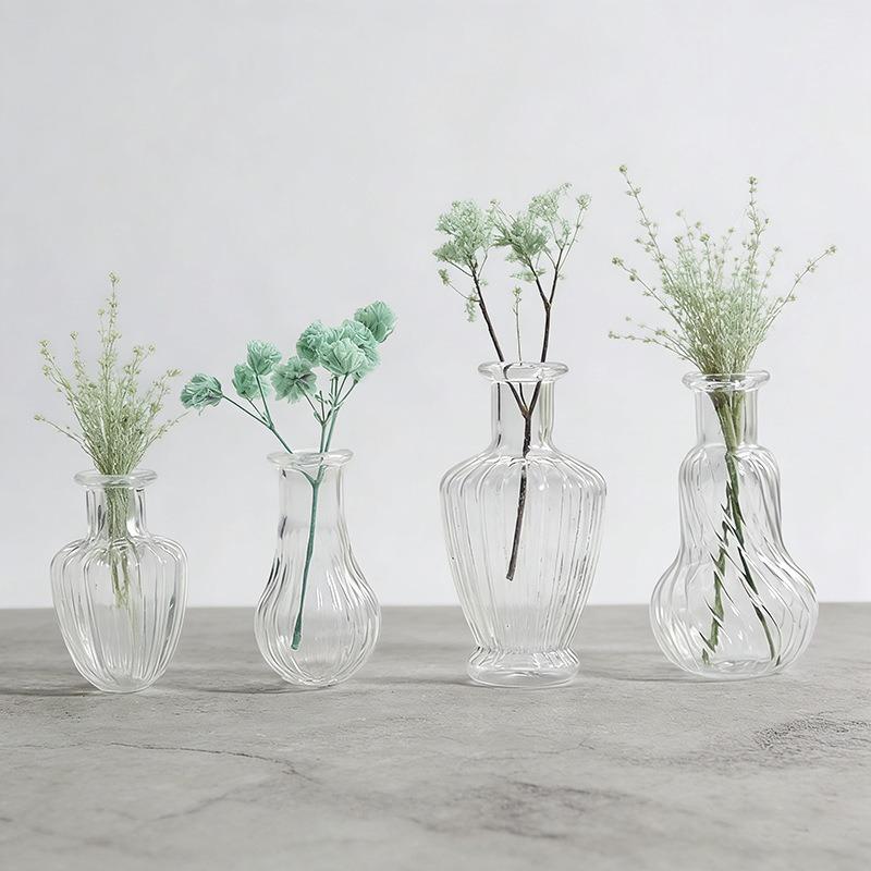 { # 1 ชิ้น แจกันแก้วจิ๋ว ของตก - Vase Decor บทวิจารณ์และราคา