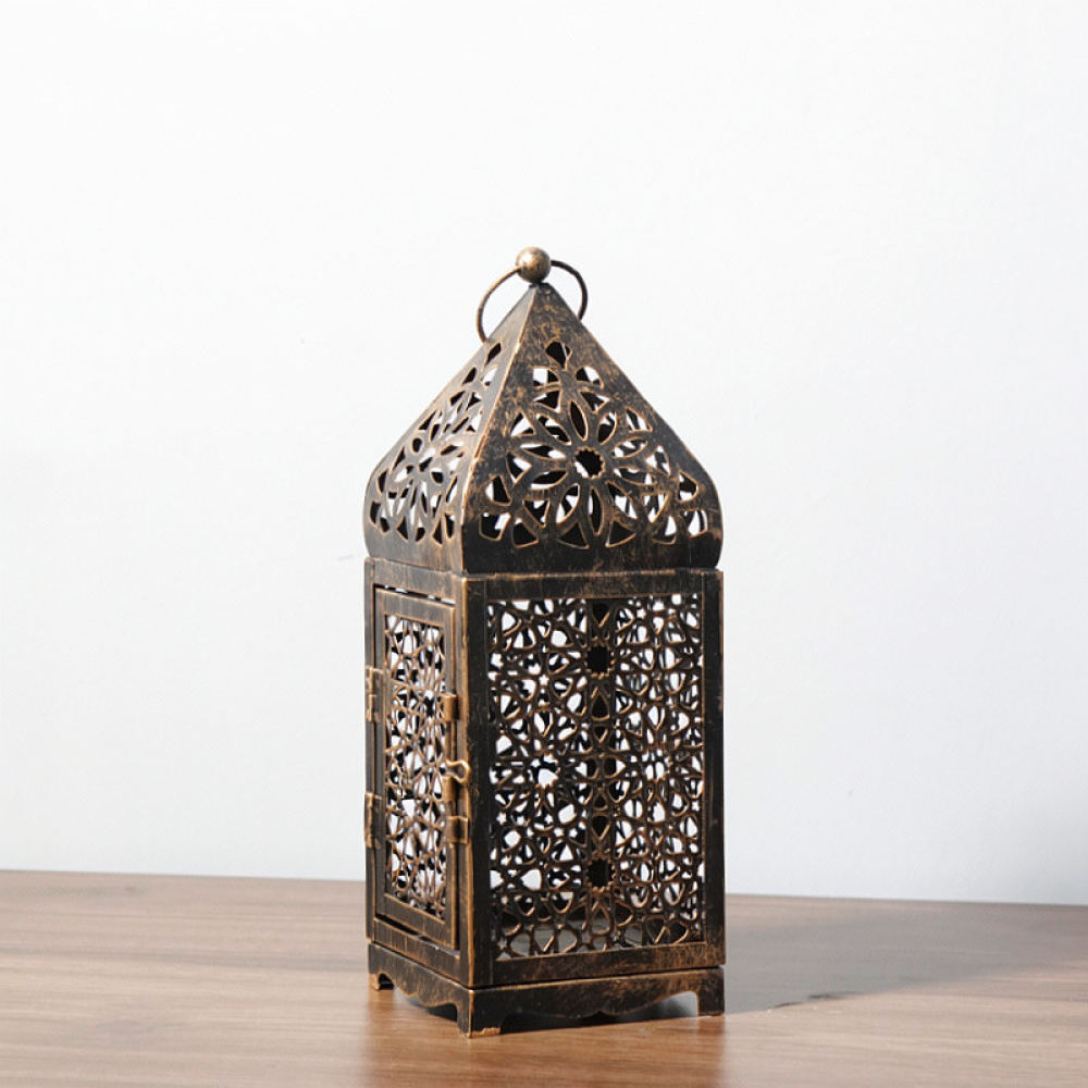 โคมไฟเทียนเหล็กสไตล์โมร็อกโกแบ - Candle Holder Decor บทวิจารณ์และราคา