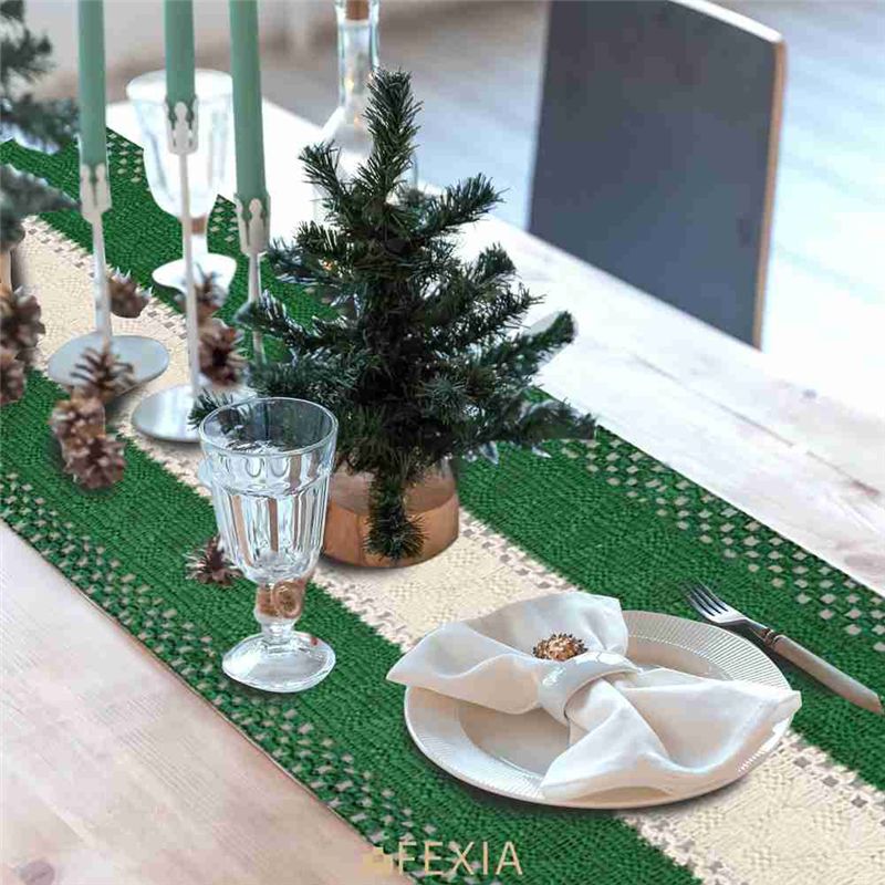 ผ้าปูโต๊ะสไตล์โบโฮฟาร์มเฮาส์ D - Table Runner บทวิจารณ์และราคา